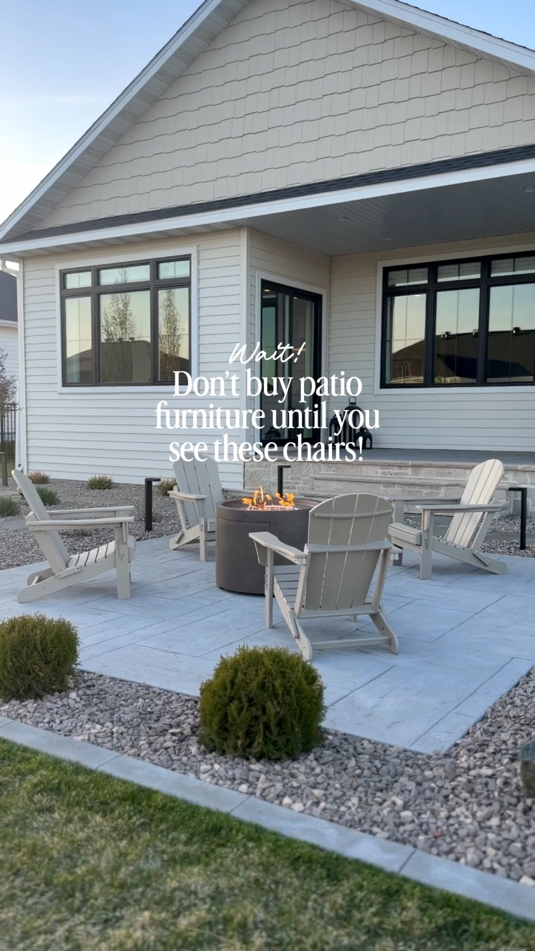 #ad Warm weather is finally here and we recently set up our folding Adirondack chairs (in sand color). This is our second season with these folding chairs and we love them! 

I spent a long time researching the best chairs for our space and found these on @Wayfair! Available in 14 colors, weather resistant and folds for easy storage. The perfect chairs to circle around a fire pit or coffee table. 

#wayfairpartner #wayfair #patiofurniture

#LTKHome #LTKSaleAlert #LTKSeasonal