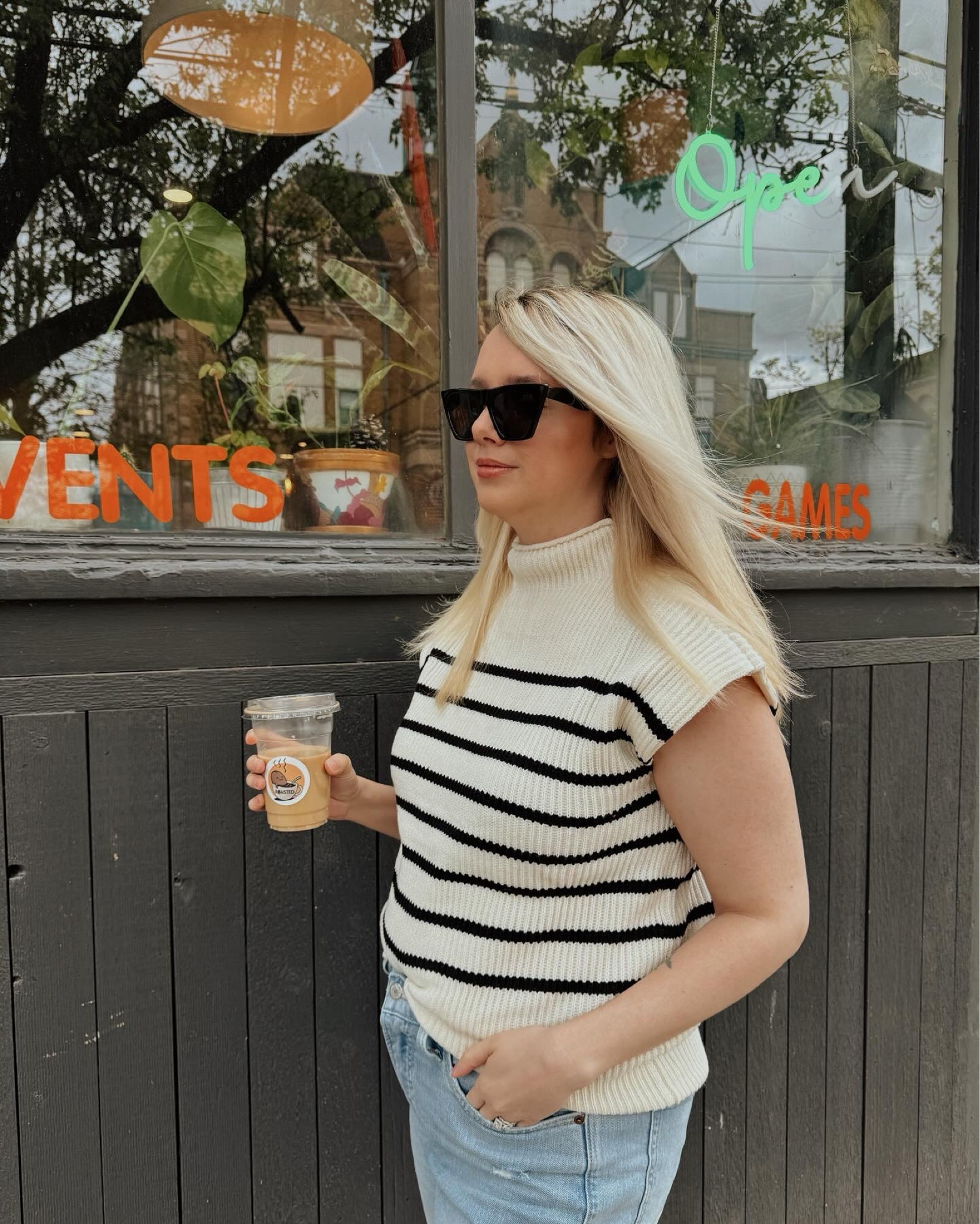 Cap sleeve striped top 💗

#LTKfindsunder50 #LTKstyletip #LTKSeasonal