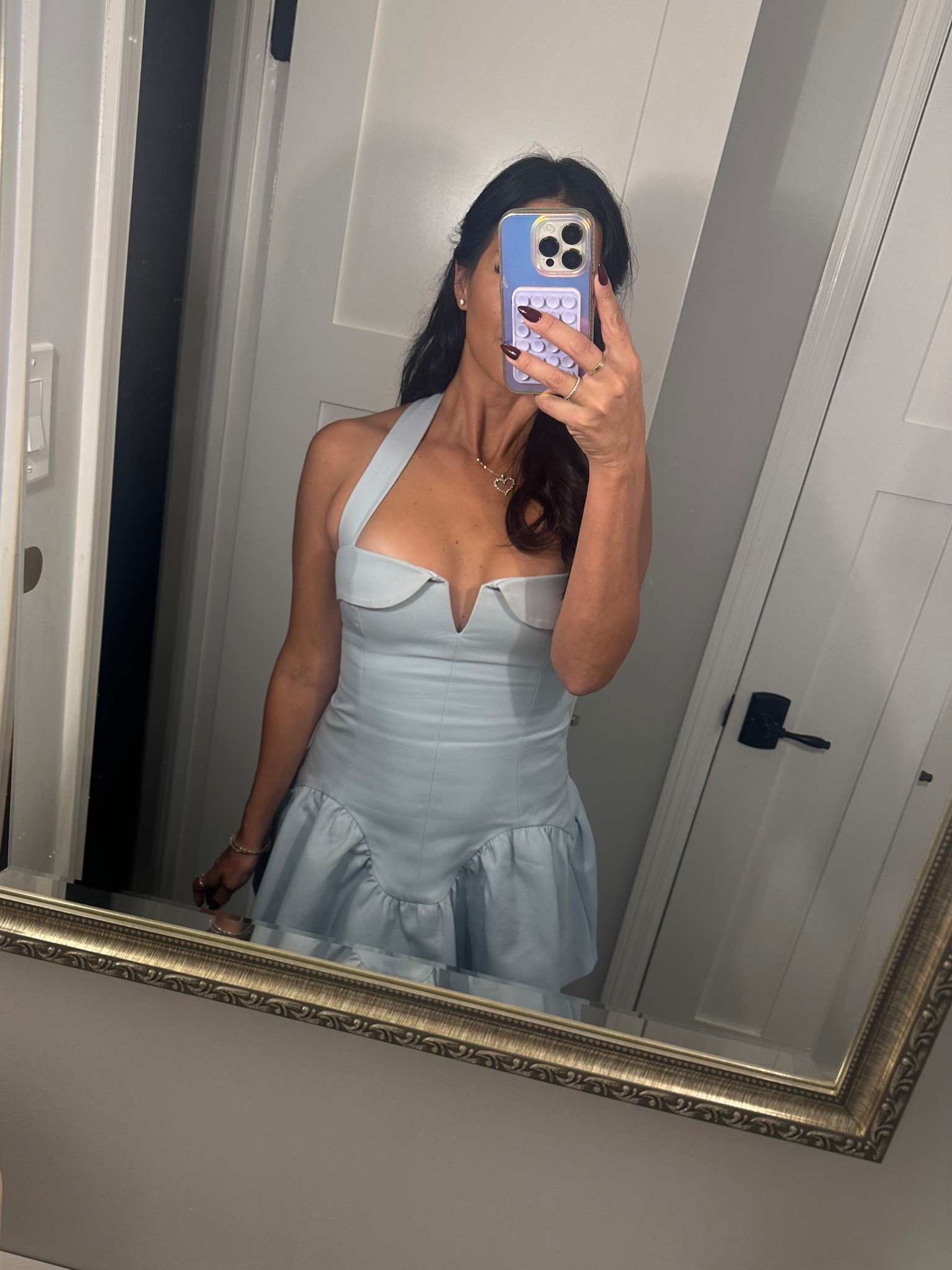 Blue mini dress Meshki 

#LTKFindsUnder100