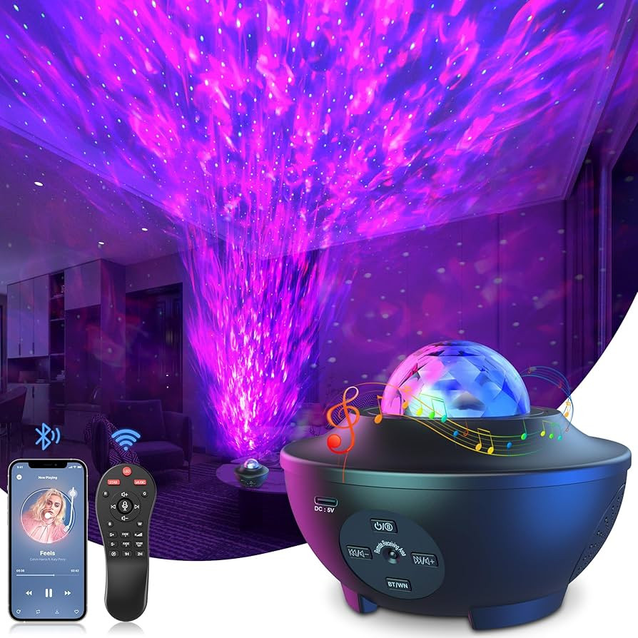 Mexllex Galaxy Projector, Star Projector with Remote Control, Night Light Projector with Timer, B... | Amazon (UK)