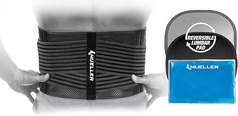 Mueller Sports Medicine 4-in-1 Lumbar Back Brace with Removable Hot/Cold Pack, for Men and Women,... | Amazon (US)