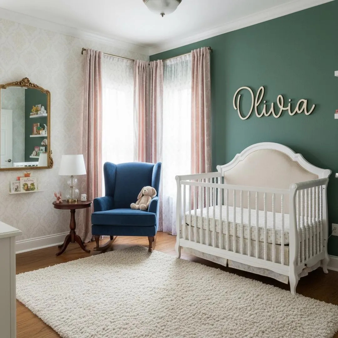 Personalized Wooden Name Sign for Nursery | Custom Baby Name Wall Decor | Laser Cut Birch Wood Si... | Etsy (US)