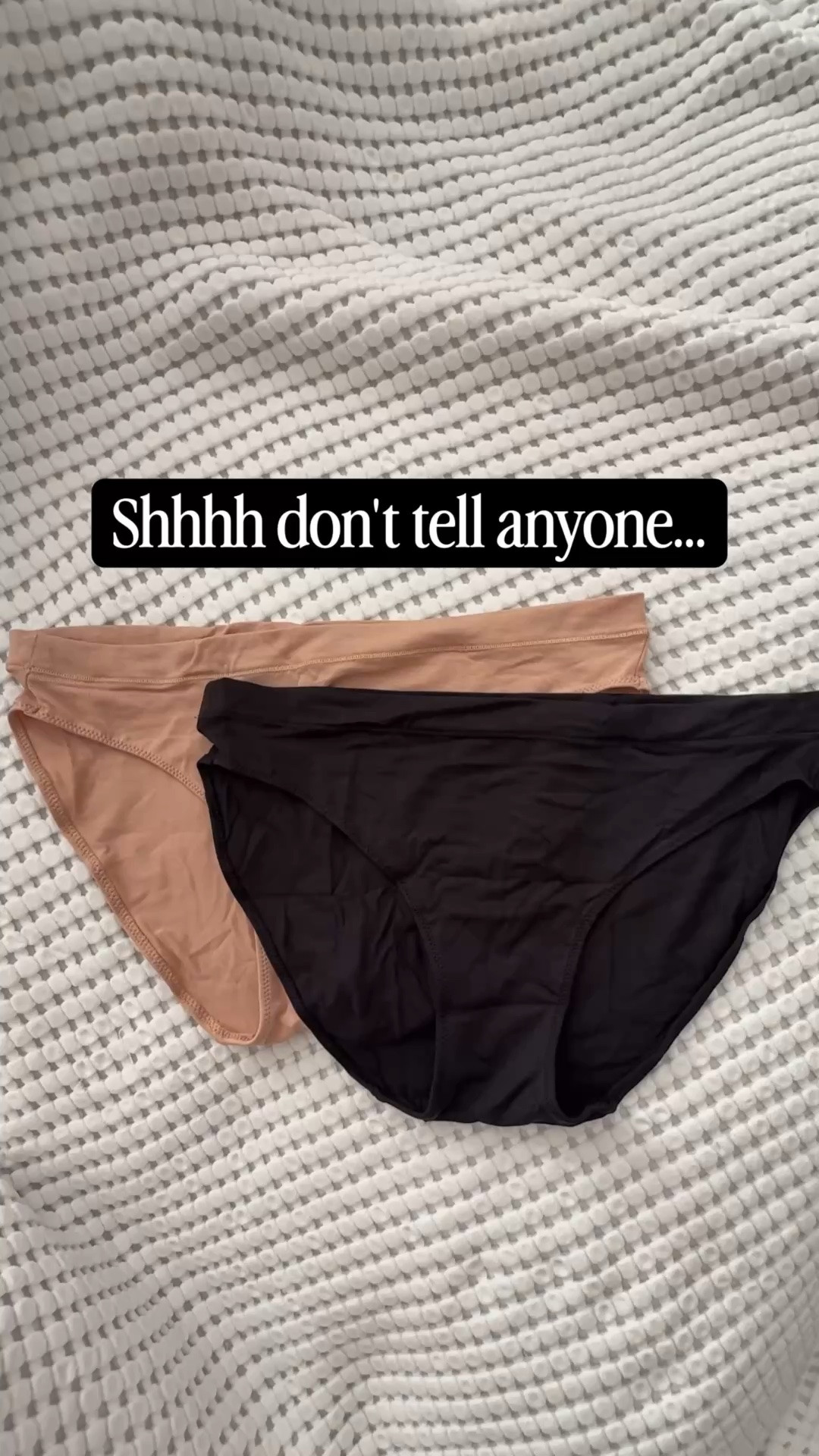 Shhhh… don’t tell anyone 😉
These aren’t the “sexy” kind of panties.
They’re the ridiculously comfortable Bikini Booty ones from MeUndies that feel like you’re wearing nothing.
Made from super-soft MicroModal (literally spun from beechwood trees 🌳) — breathable, static-resistant, and impossibly cozy. The flexible waistband disappears under clothes with zero lines, and they’re sustainably sourced + ethically made.
They’re my everyday MVP.

#LTKdayinmylife #LTKmomlife #LTKgrwm