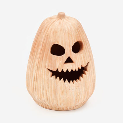 Orange Pumpkin Halloween Decoration 34x25cm | TK Maxx