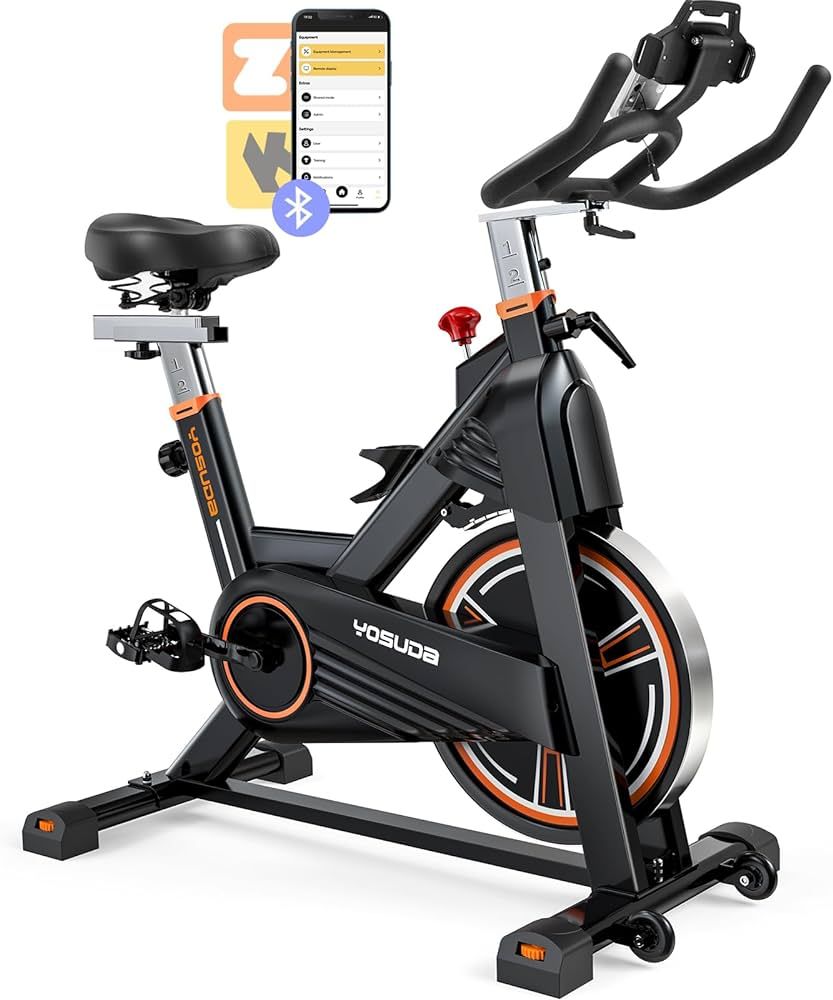 YOSUDA PRO Magnetic Exercise Bike 350 lbs Weight Capacity - Indoor Cycling Bike Stationary with C... | Amazon (US)