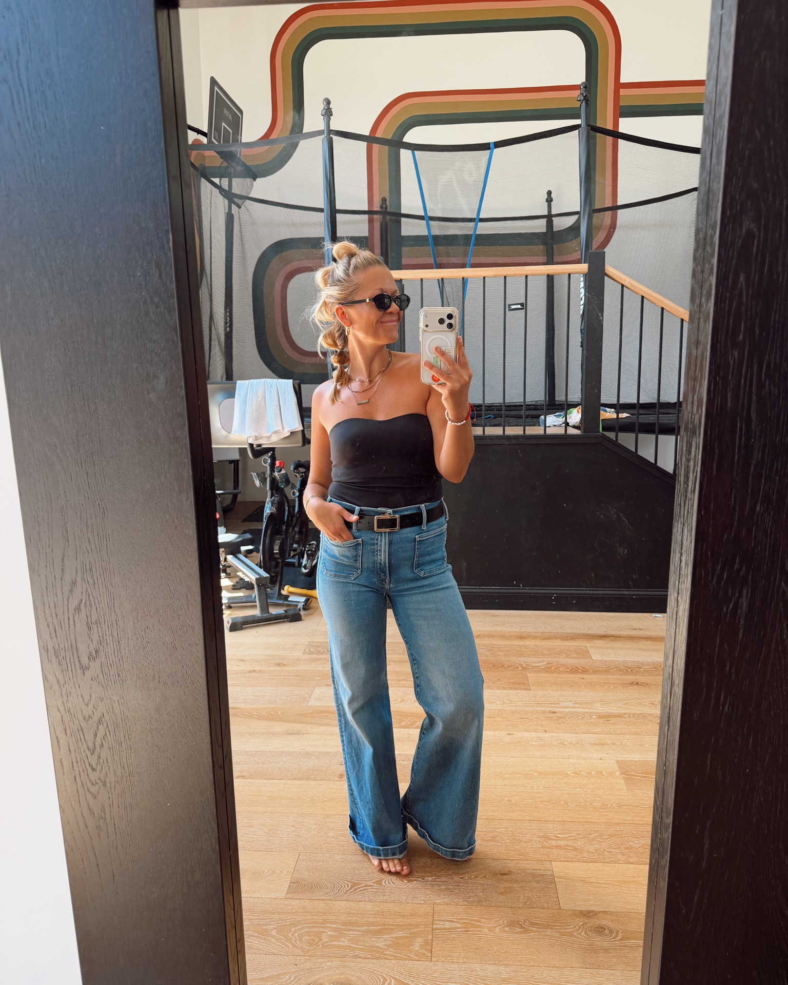 Grad party, errand running. Have the tank in every color, take off straps & it actually stays up. Soft and built in bra. Mother pants, and not sure why I waited so long.

#LTKootd #LTKdayinmylife #LTKmomlife