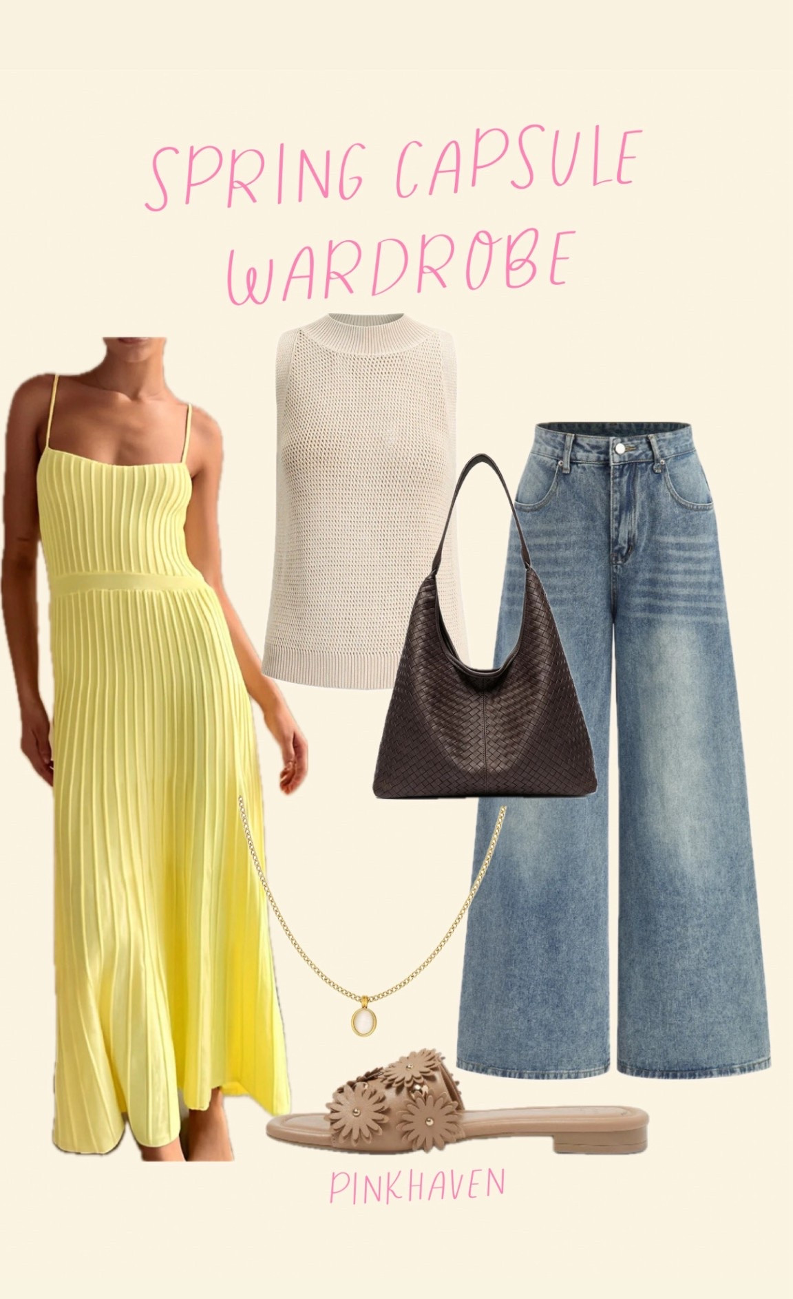 Spring outfit finds 

#yellowdress #yellow #womens #trending #wideleg #jeans #springoutfit #springstyle #under60

#LTKU #LTKSaleAlert #LTKootd