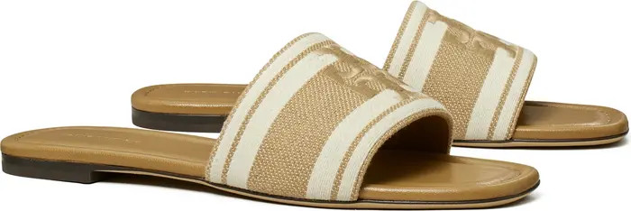 Double T Jacquard Slide Sandal (Women) | Nordstrom