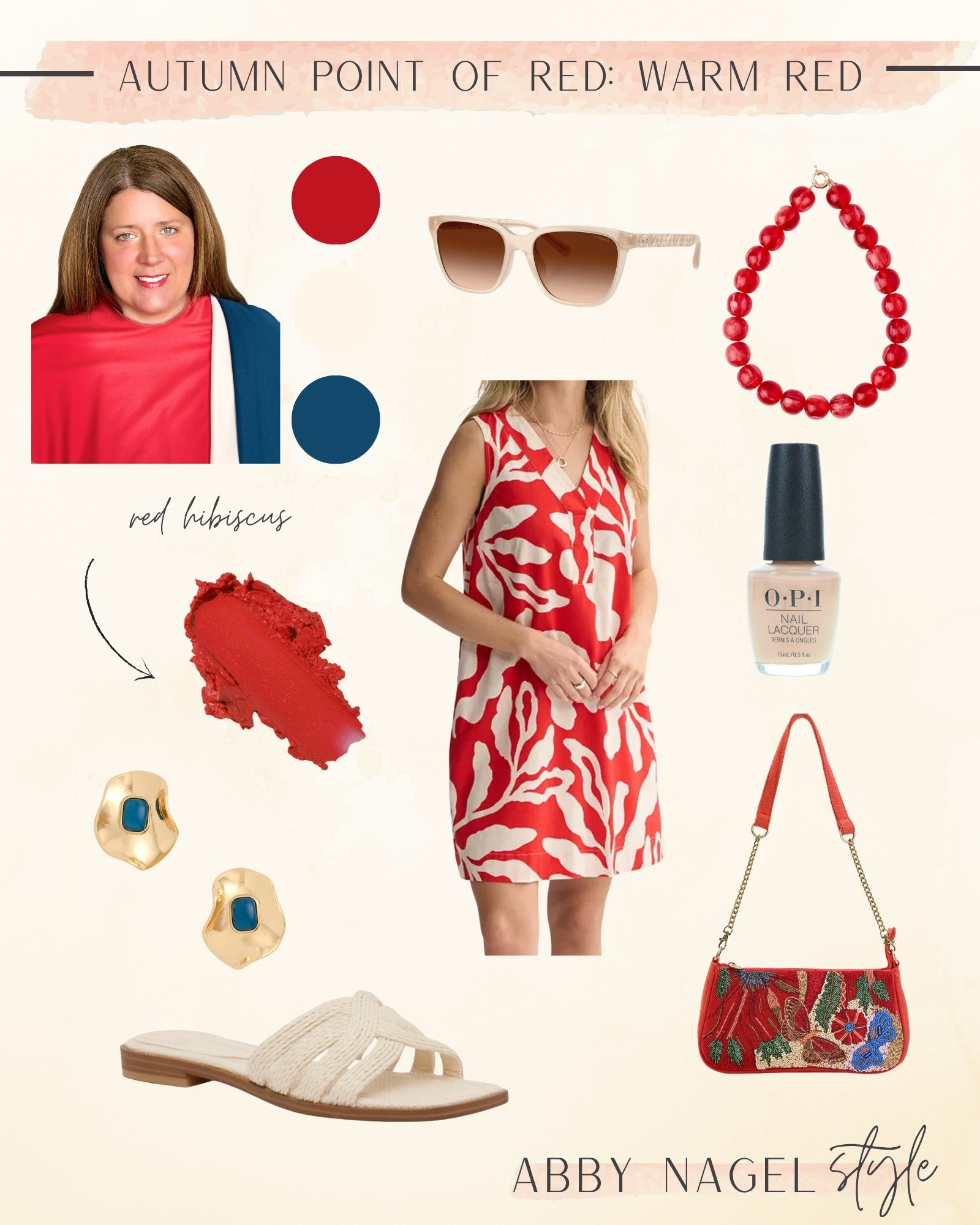 What to wear with the House of Colour Red Hibiscus Butter Balm.