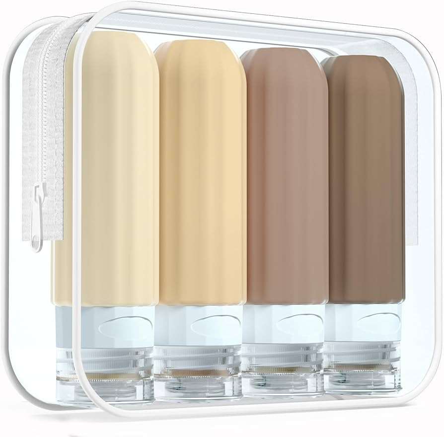 Travel Bottles for Toiletries, TSA Approved, Silicone Travel Bottles, BPA Free, 3oz Leak Proof Tr... | Amazon (US)
