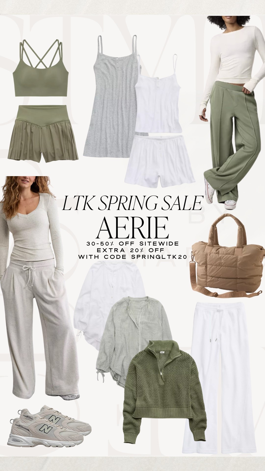 LTK SPRING SALE! Aerie 30-50% off sitewide + extra 20% off with code SPRINGLTK20

athleisure sale, women cozy set sale, gift for her, workout sale, fitness sale, activewear sale, aerie sale, walking fit, Pilates fit, yoga sale 



#LTKActive #LTKSaleAlert #LTKSpringSale