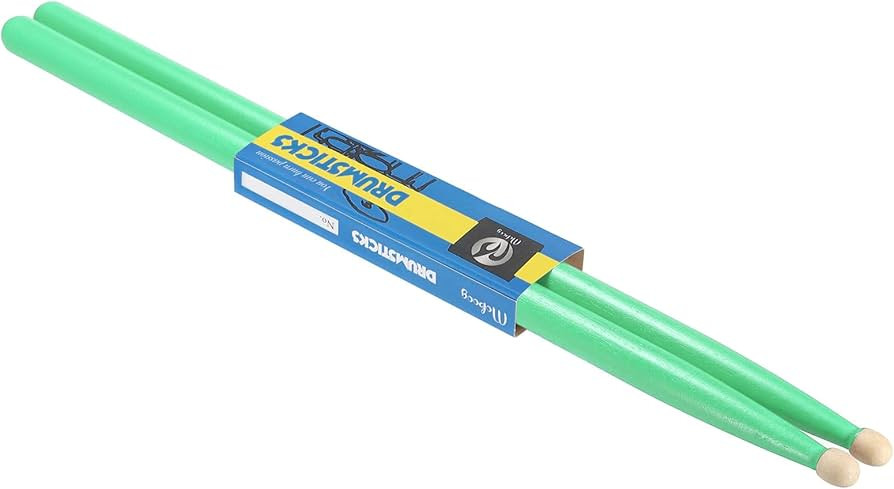 PATIKIL Maple Wood Drumstick Anti Slip Drum Stick 5A Green 1 Pair for Drumming Musical Instrument... | Amazon (US)