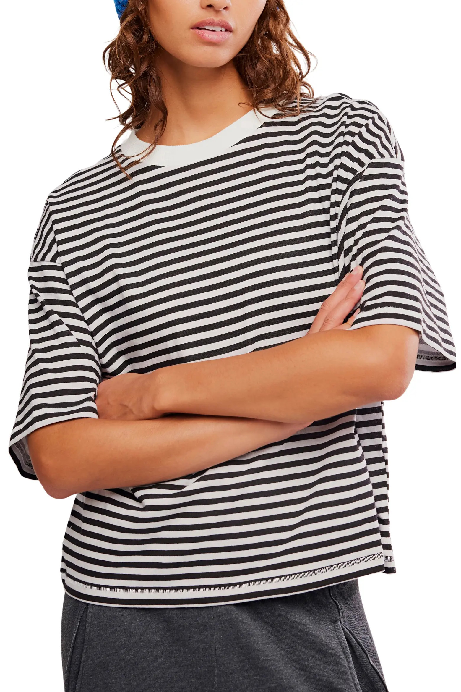 FP Movement Stripe Relaxed Fit Cotton T-Shirt (Women) | Nordstrom | Nordstrom