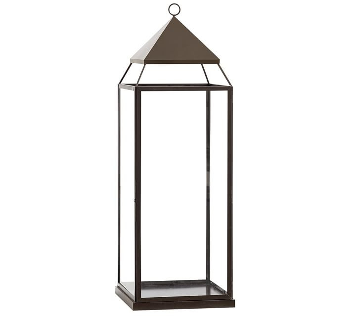 Malta Glass & Metal Indoor/Outdoor Lantern Collection | Pottery Barn (US)