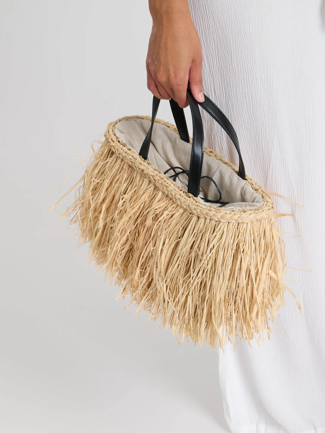 Bags & Purses | Straw Fringe Mini Bag | South Beach | Debenhams UK
