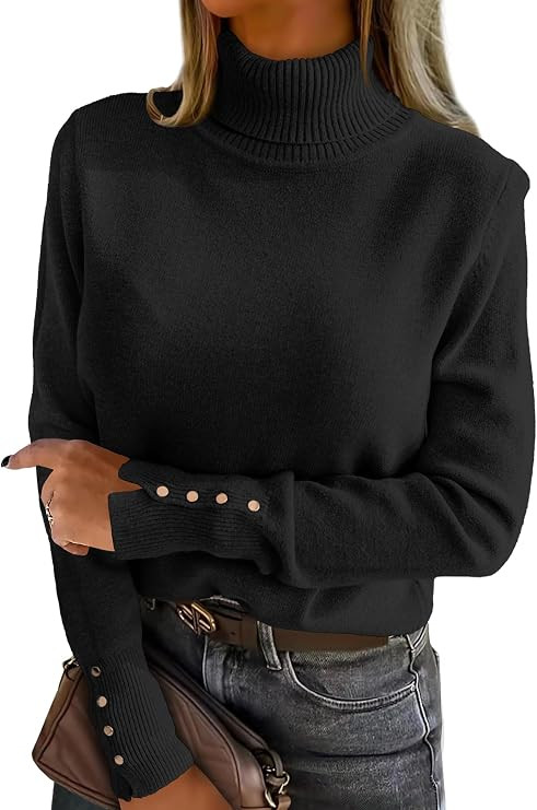 ANRABESS Turtleneck Sweaters for Women Long Sleeve Tops | 2026 Fall Winter Fashion Clothes, Offic... | Amazon (US)