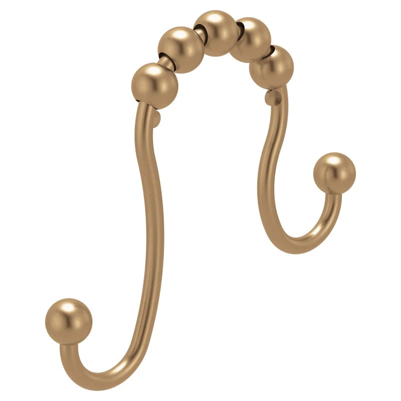 Moen Double Sided Shower Curtain Rings (Pack Of 12) With Smooth Roller Balls | Wayfair North America