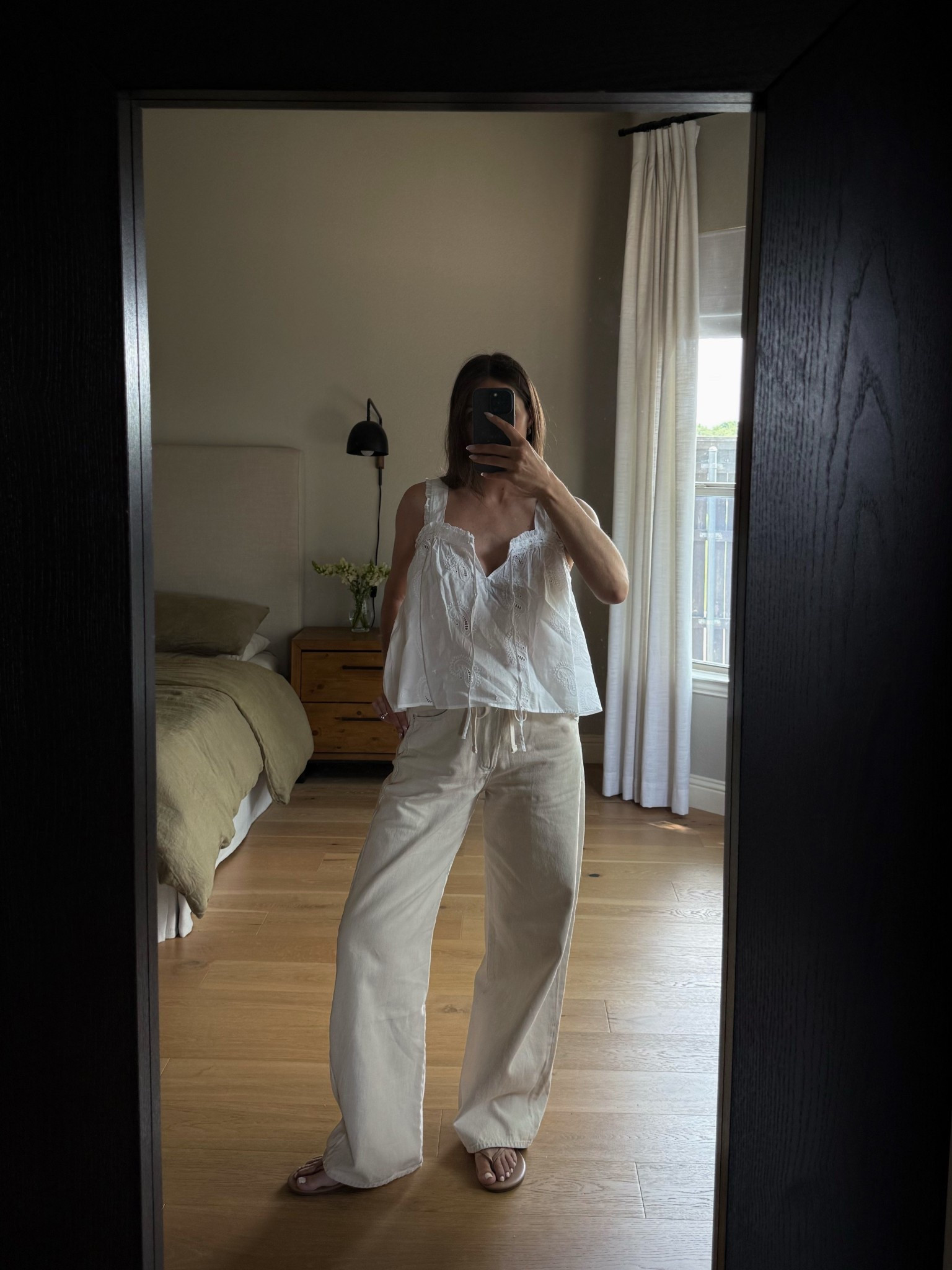 tank size M, jeans size down 1 size!