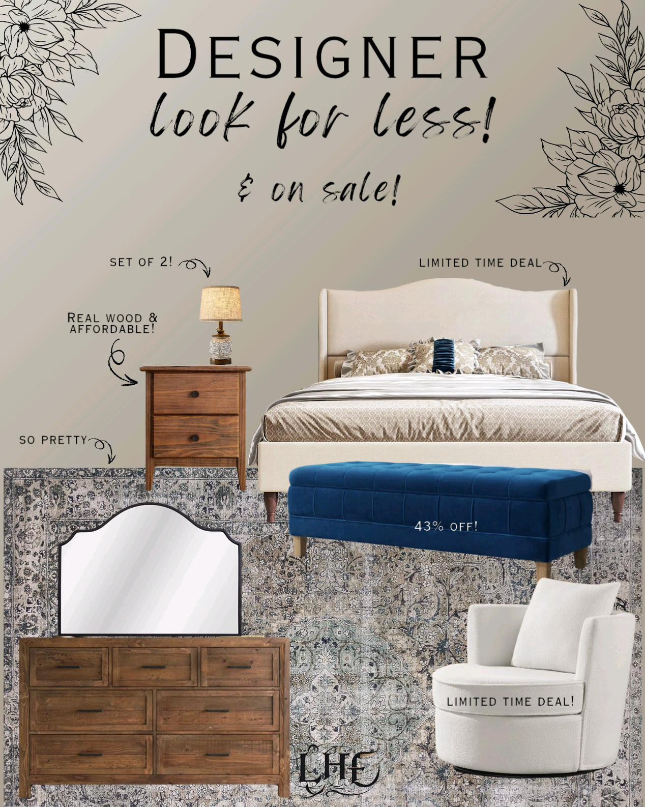 Affordable and on sale Pottery Barn inspired looks for less! Shop by clicking the thumbnails below 👇. . . Bedroom furniture, affordable bedroom furniture, affordable bedroom, bedroom inspo,modern farmhouse bedroom, farmhouse bedroom, amazon bedding, bedding, master bedroom furniture, nightstands, affordable nightstands, dresser, swivel chair, table lamp, nightstand lamp, bedroom rug, area rug, farmhouse rug, farmhouse bedroom rug, bedroom rug, bedroom bedfame, bed frame, platform bed, Pottery batn bedroom, vintage rug,neutral home decor, neutral bedroom, rug

#LTKHome #LTKSaleAlert #LTKStyleTip