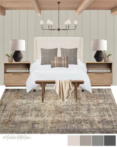 Modern-transitional master bedroom mood board, primary bedroom design, neutral bedroom #homedecor

#LTKhome #LTKstyletip #LTKsalealert