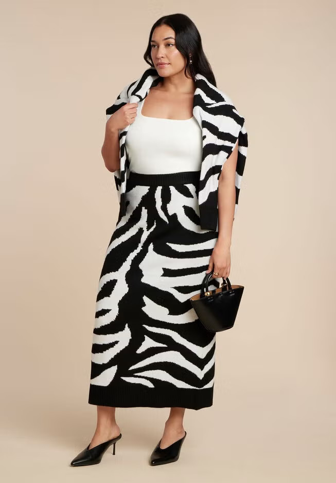 Intarsia Maxi Skirt | Eloquii