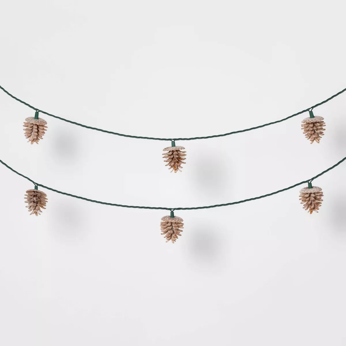 10ct Christmas LED String Lights with Sugared Pine cones Warm White GW - Wondershop™ | Target