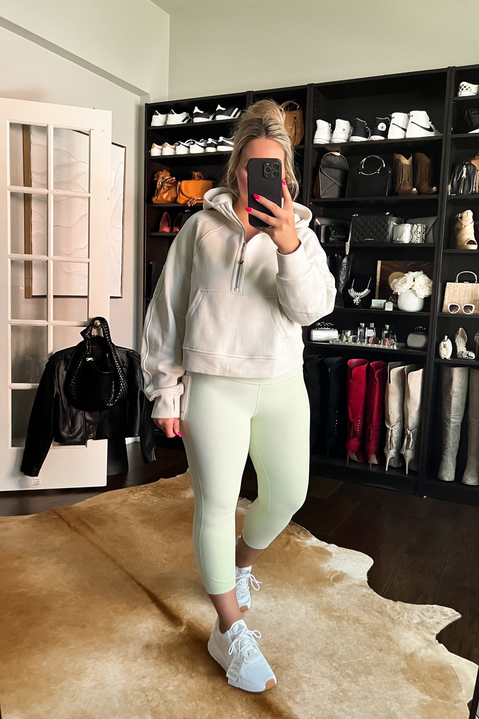 Fall Outfit
Cropped Half Zip Hoodie: M/L
Buttery soft leggings: 25’ Size 10
White fashion sneakers: Men’s 8 | Women’s 9.5 

#LTKfitness #LTKsalealert #LTKSeasonal