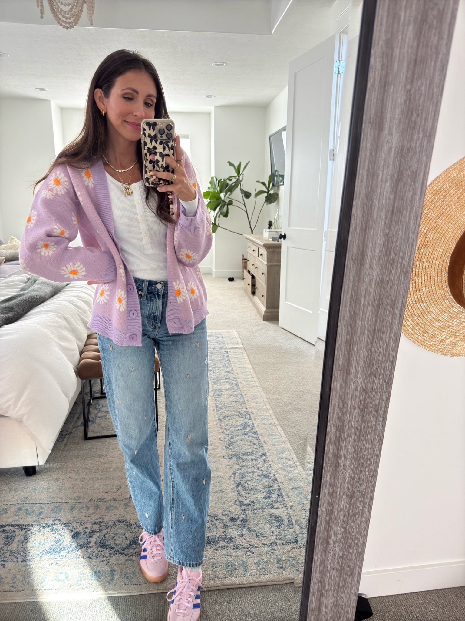 Cutest Amazon sweater that comes in so many colors, favorite pistola jeans, pink adidas kicks, and a basic white shirt from Madewell. Winner winner chicken dinner. 

#LTKStyleTip #LTKFindsUnder50 #LTKShoeCrush