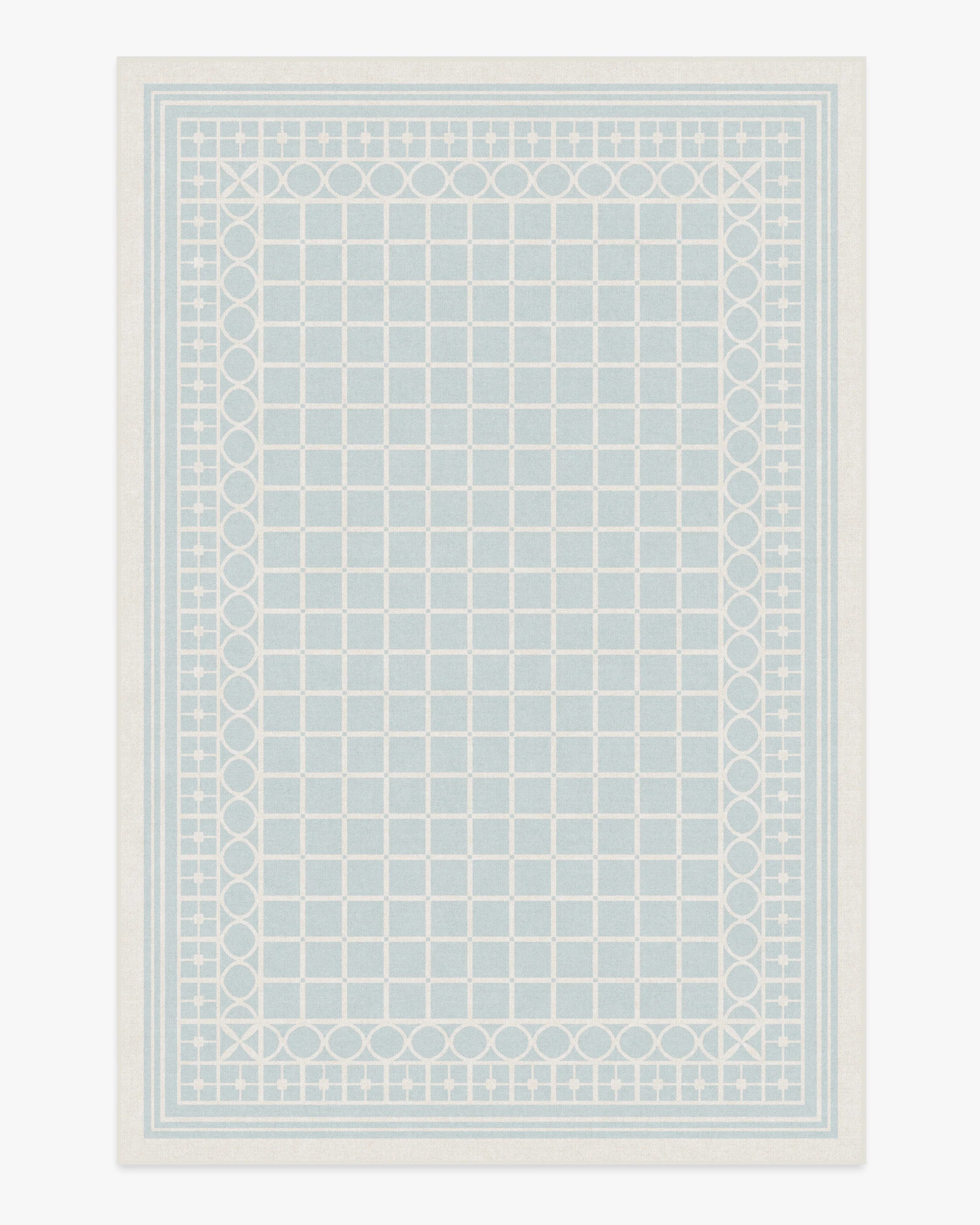 Palm Beach Powder Blue Flatwoven Rug by Gray Malin | Ruggable US | Ruggable