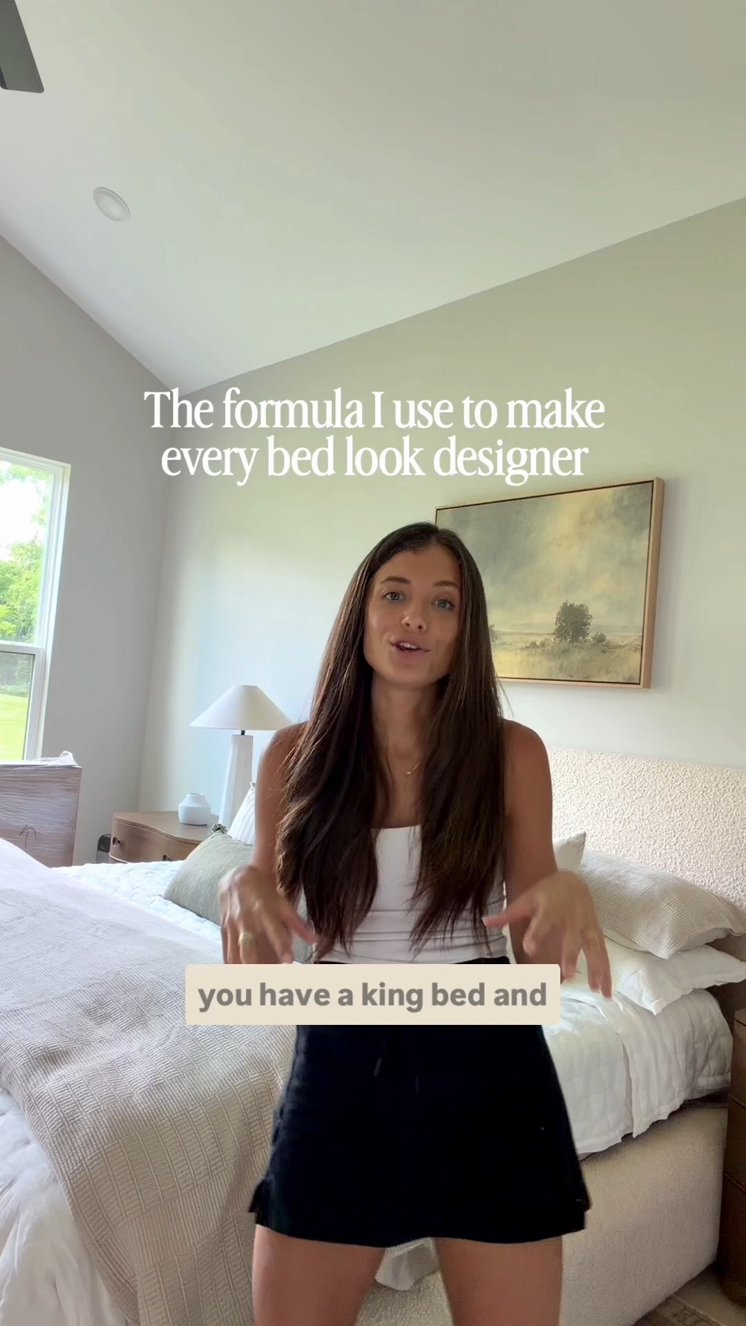 Hi friends! Teaching you the formula you can use to make your own bed feel like you hired an interior designer ✔️

#LTKSaleAlert #LTKHome #LTKSeasonal