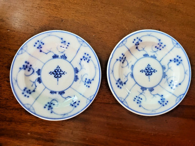Villeroy & Boch Butter Pats (2) Made In Germany. Dresden Blue & White 3.75" | eBay US