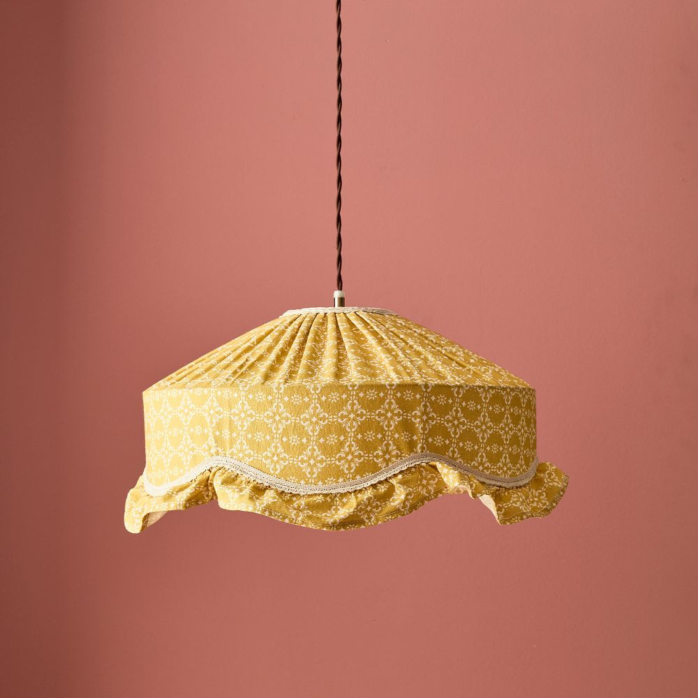Georgiana Ruffle Pendant Shade | GreenRow