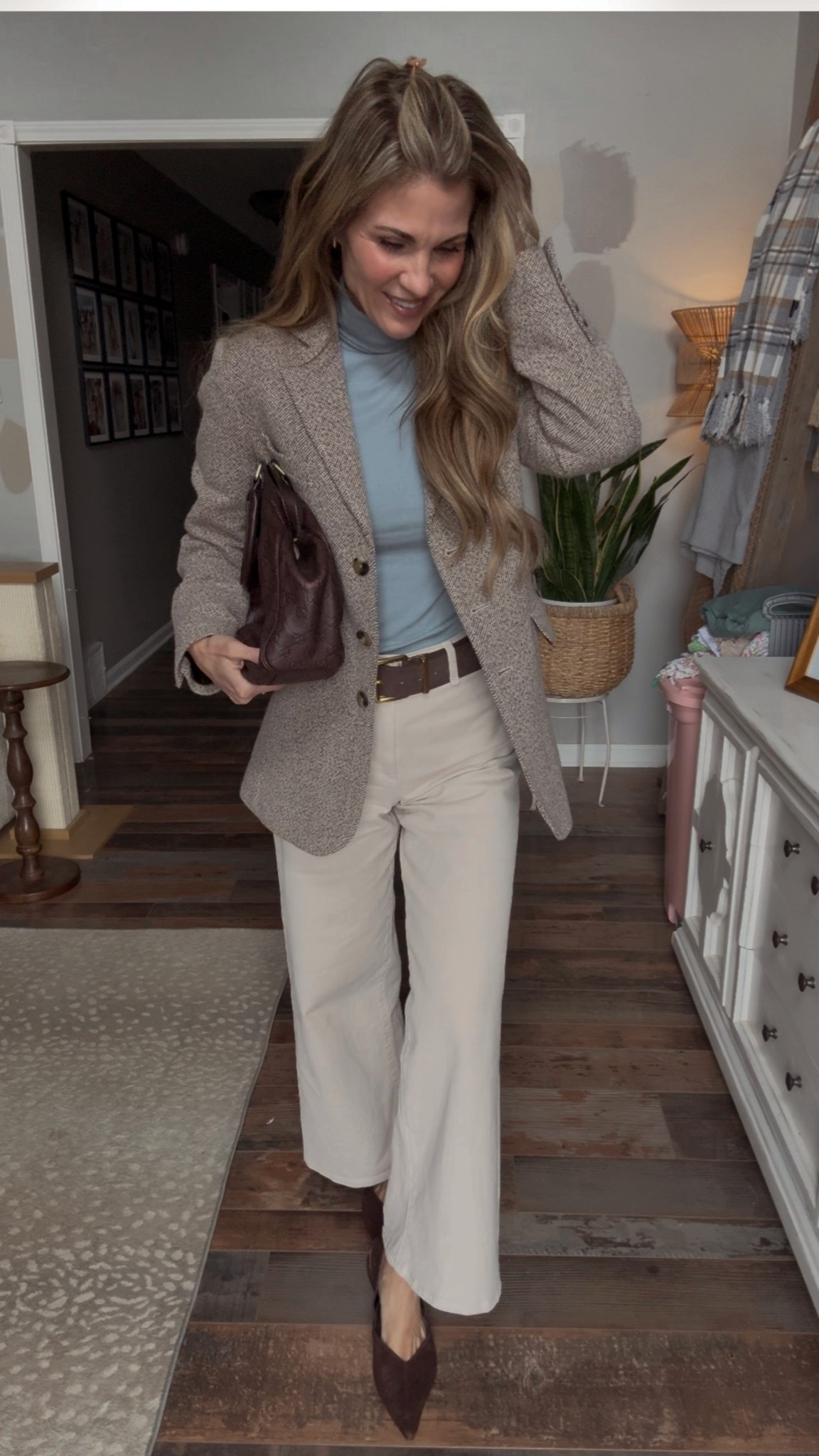Bringing My Pins to Life|Part 66! Its cold here again so I went with the turtleneck 🥶 Pants are from Anyware Boutique in Corinth, MS. I thrifted this LL Bean blazer! 

#LTKootd #LTKgrwm #LTKdayinmylife