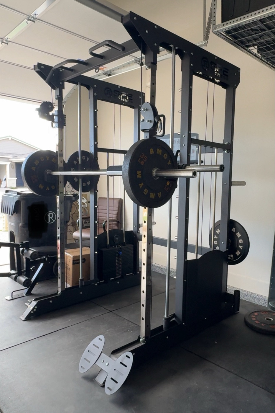Home gym: smith machine, pulley system, squat rack 

#LTKActive #LTKHome #LTKFitness