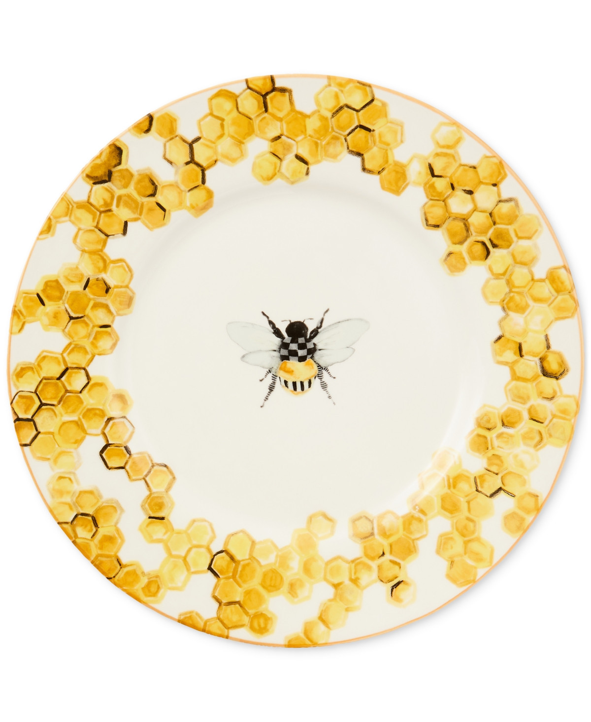 Mackenzie-Childs Queen Bee Dinner Plate - Yellow | Macy's