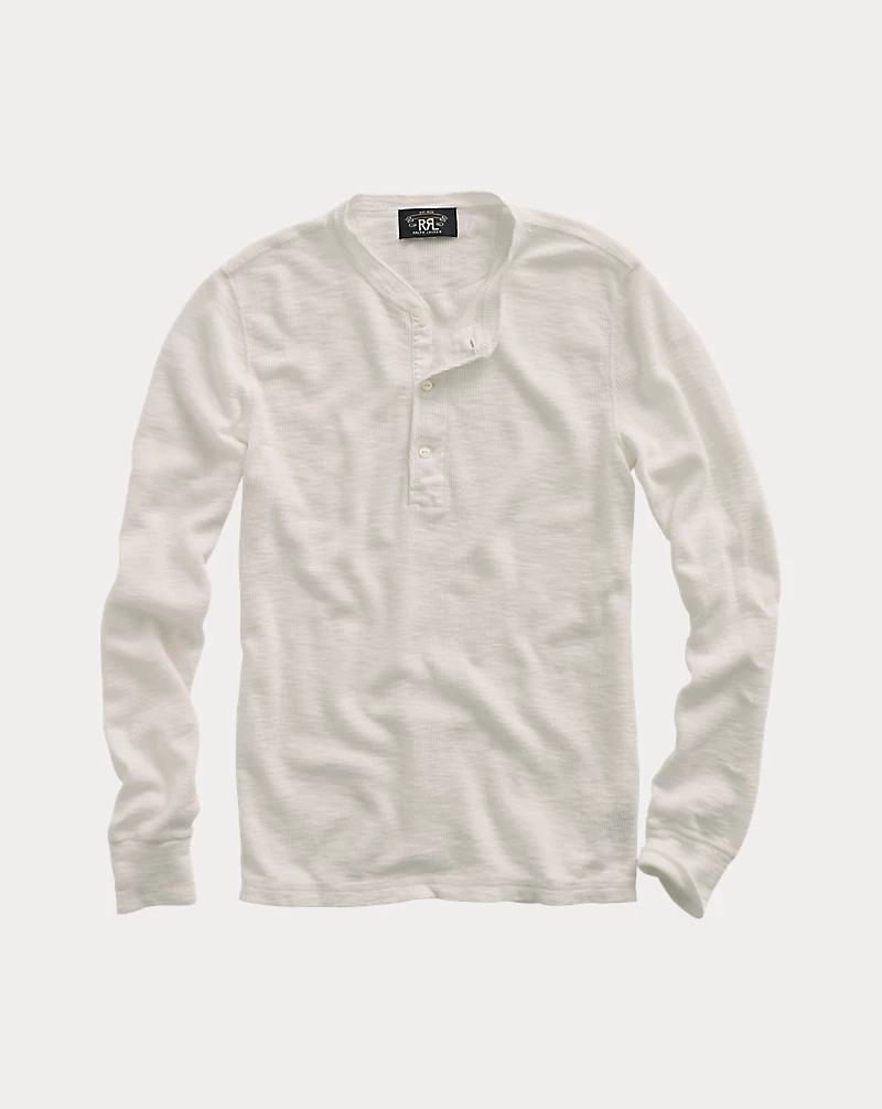Waffle-Knit Henley Shirt | Ralph Lauren (UK)