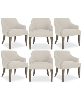 Furniture Frandlyn 6pc Host Chair Set - Macy's | Macy's