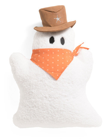 19x22 Shaped Cowboy Ghost Halloween Pillow | TJ Maxx