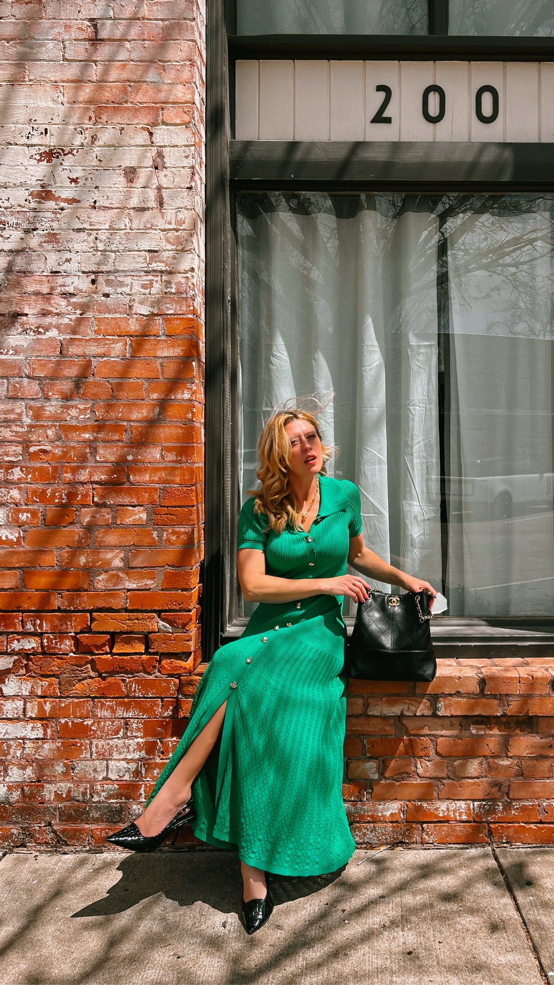 Stop your scroll for this Spring Outfit from @renttherunway (use code: RTRXCLOWY for 60% off)  : a Green Sandro dress, @ettika earrings, Chanel bag and black crocodile print patent slingbacks.
Elegant, effortless and in a refreshing Kelly green! 

#LTKWorkwear #LTKdayinmylife #LTKootd