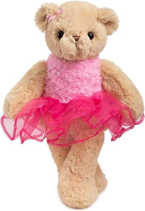 Ballerina Teddy Bear Stuffed Animal Cute Plush Bear in Tutu Skirt Birthday Dance Recital Gifts fo... | Amazon (US)