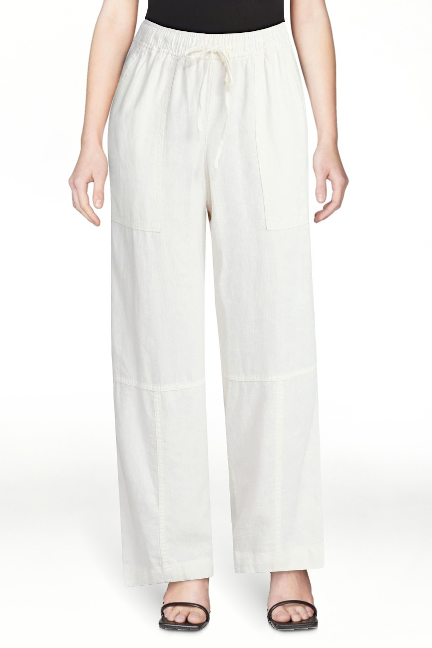 Time and Tru Women's Tapered Linen Blend Pants, Sizes XS-XXXL | Walmart (US)