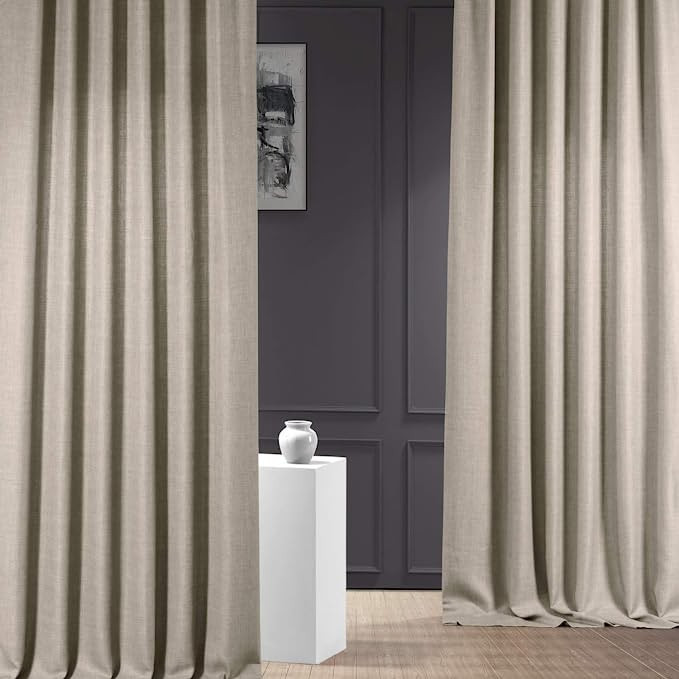 HPD Half Price Drapes Italian Faux Linen Curtains for Bedroom 50 X 96 (1 Panel), FLCH-FM20129-96,... | Amazon (US)