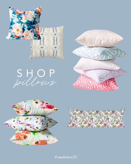 Mix and match Shop Ten 25 pillows that are bold and vibrant. 

#LTKHome #LTKFindsUnder100 #LTKStyleTip