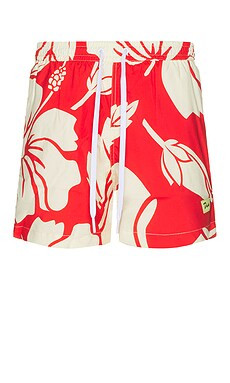 Duvin Design Trouble in Paradise Swim Short in Red from Revolve.com | Revolve Clothing (Global)