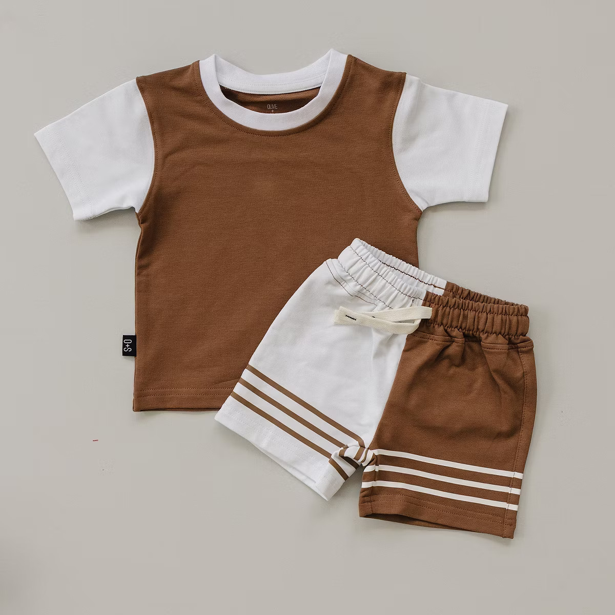 Kids Ari Color Block Short Sleeve Set - Olive + Scout | Target