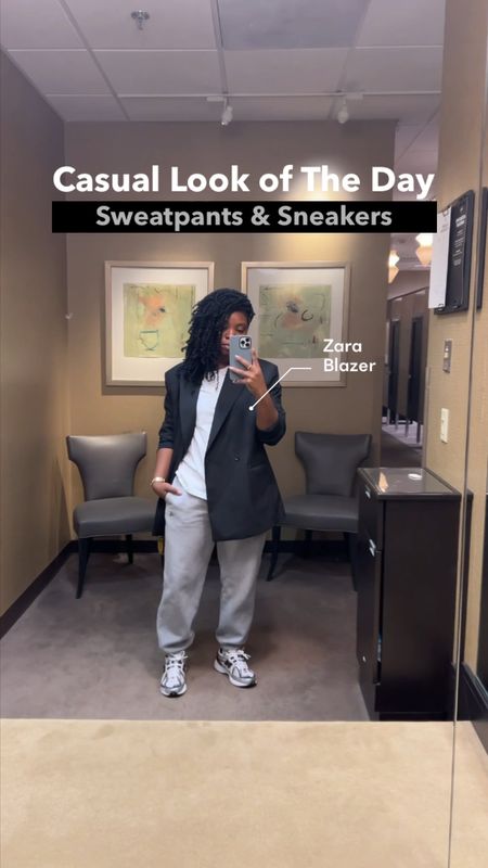 How to style grey joggers, casual style , oversized blazer , comfy style , casual sneakers , new balance 

#LTKfindsunder100 #LTKstyletip #LTKshoecrush