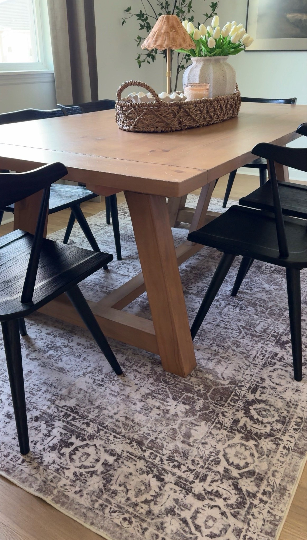 #ad This is the Margot vintage distressed rug from @Lahome and it is perfect for the dining room because it is washable. I love the look and is soft to the touch. I have the 6x9 size 😍 #sponsored Save 20% off purchase of $70 or more with code LALTK

I linked other options as well

#LTKSaleAlert #LTKHome #LTKSeasonal