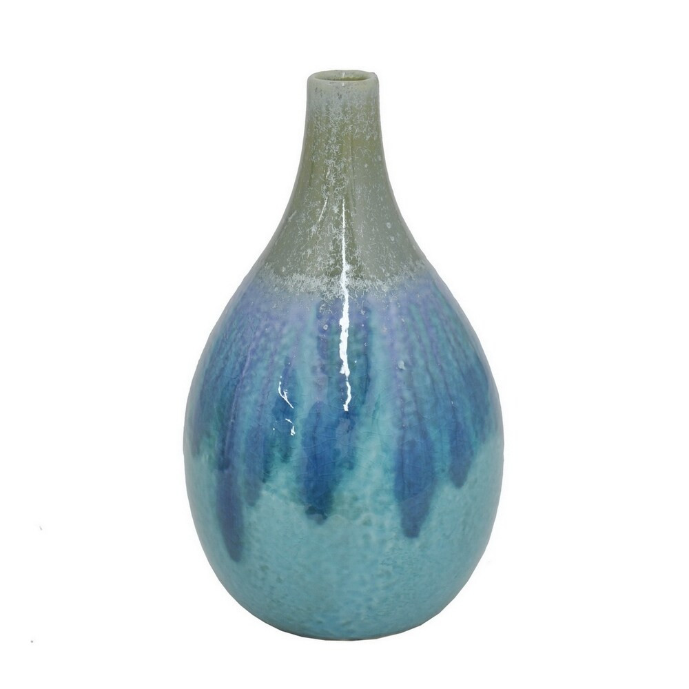 Blue-colored Ceramic Vase Ceramic Vase (Blue Ceramic Vase) | Bed Bath & Beyond