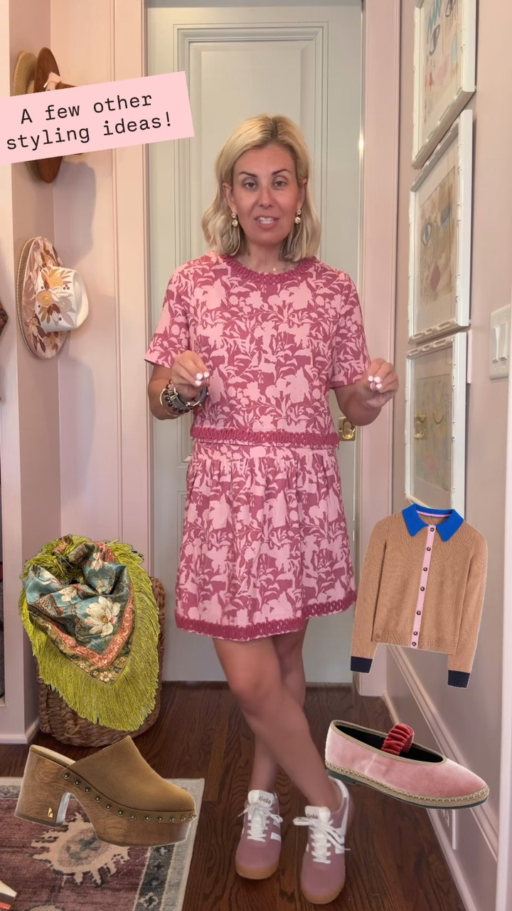 Pretty sure I’ve never met a set I didn’t like. I have already been mixing this one with all the pieces in my closet. 
top - small  
skirt - xs 
Sneakers - 8 

CODES:
Allie + Bess - Catherine20