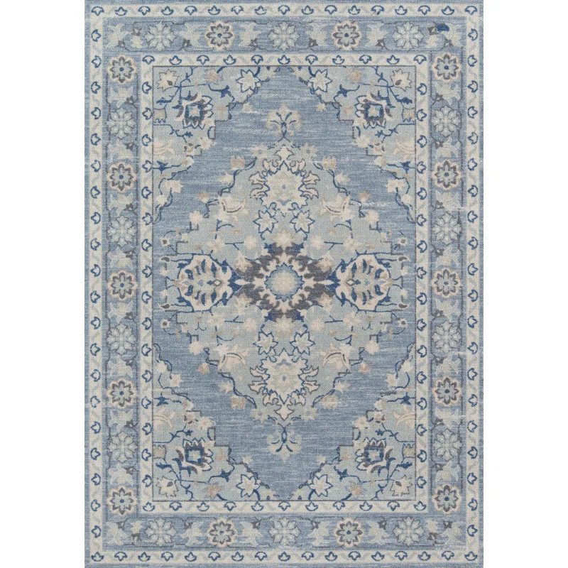 Ronks Oriental Blue Area Rug | Wayfair North America